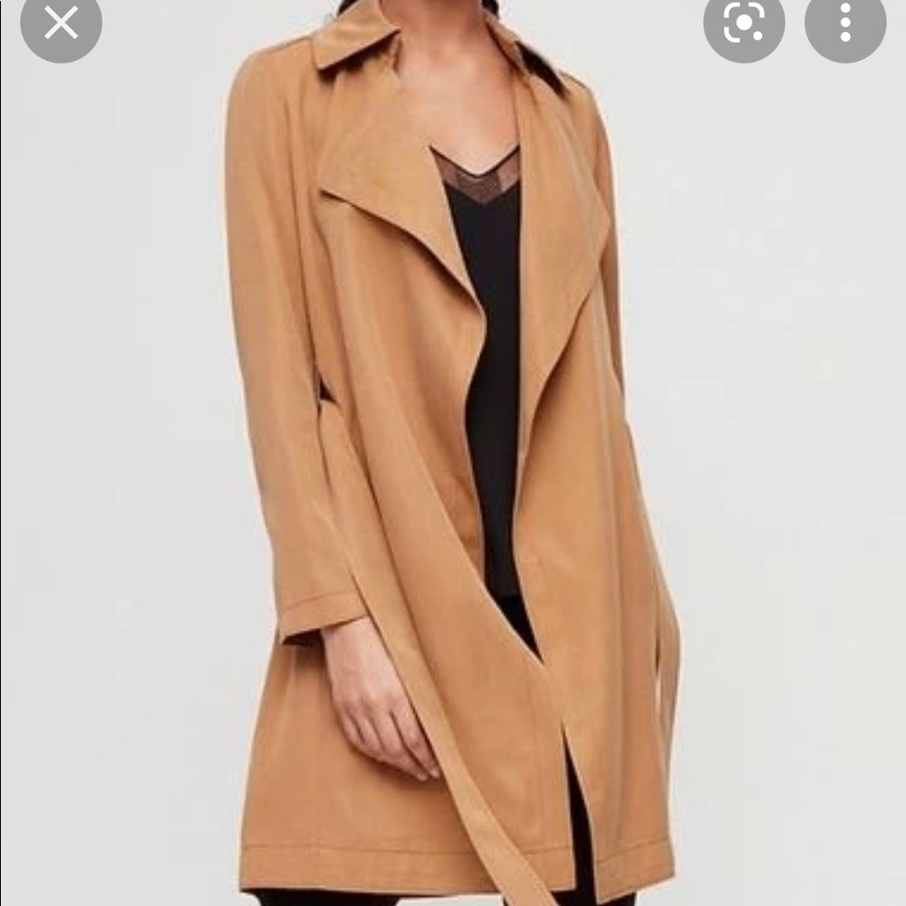 Babaton (Aritzia) Maximo Long Trench Coat in Camel